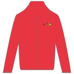 Washingborough Tennis Club Adult Windbreaker Jacket - Red